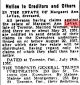Creditors Notice - 1957